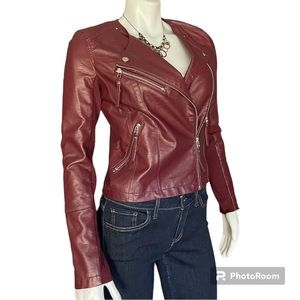 NWT Vero Moda City Nights Jacket Burgundy Size M